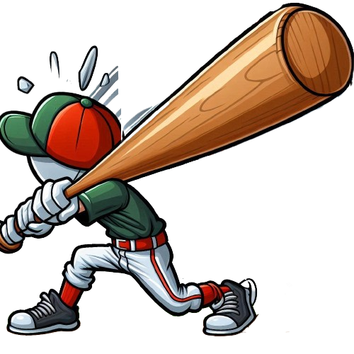 Baseball bat for Lotto Baseball Smash number picker